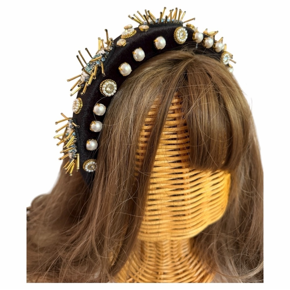 Evil Eye Seed Bead Headband - Picture 8 of 11